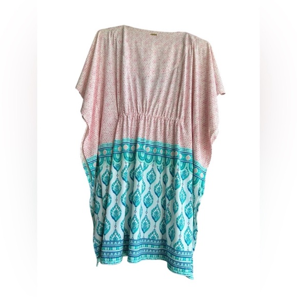 CABANA LIFE Front Waist Tie Printed Cover Up Dress Size XS - Picture 11 of 12